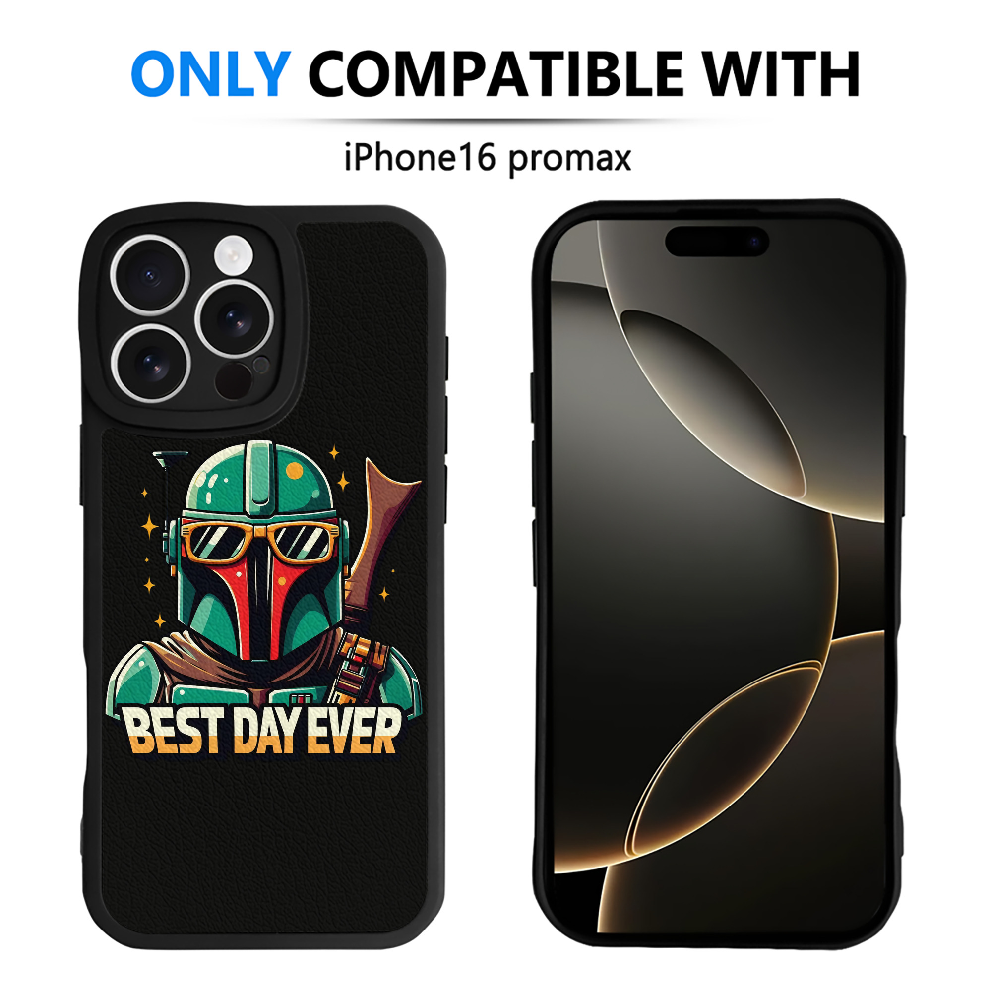 （画像用） スター・ウォーズ Star Wars 【iPhone 16シリーズ対応】シリコンスマホケース（レザー調） 材質：シリコン